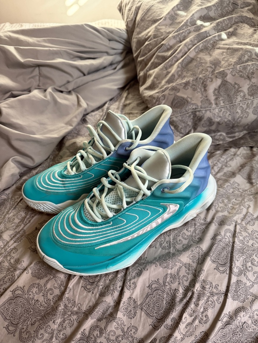 Nike gianias Teal Athletic Running Shoes